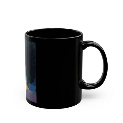 Girl in Blue 1933 - Black Coffee Mug-Go Mug Yourself