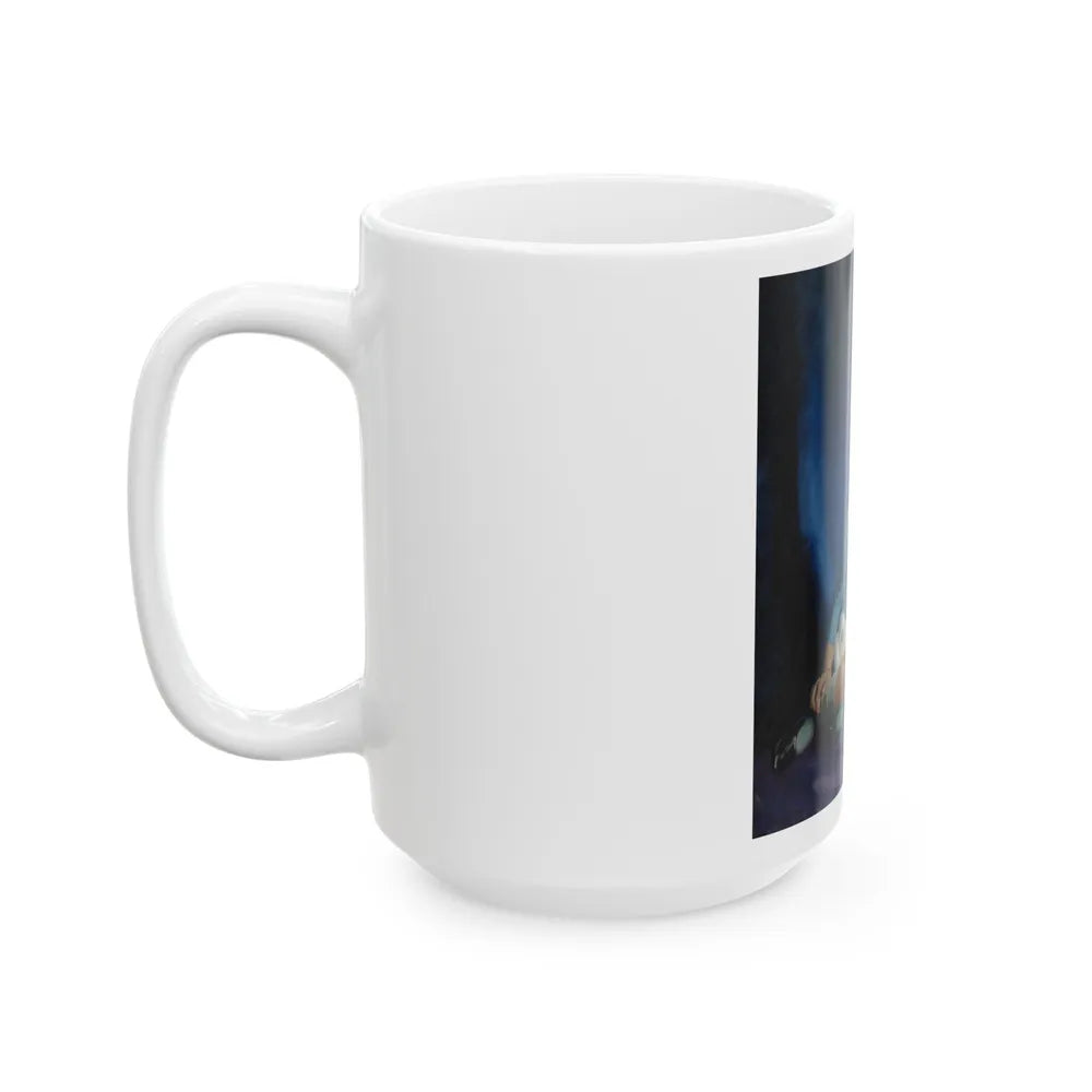 Girl in Blue 1933 - White Coffee Mug-Go Mug Yourself