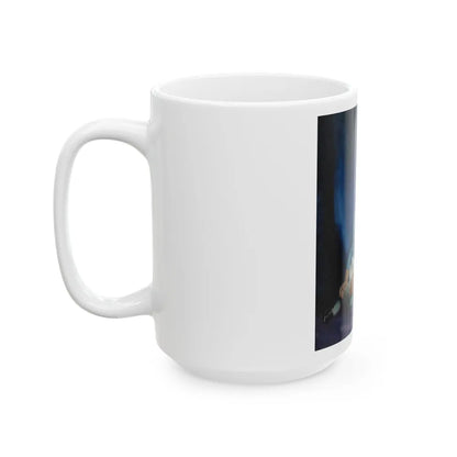 Girl in Blue 1933 - White Coffee Mug-Go Mug Yourself