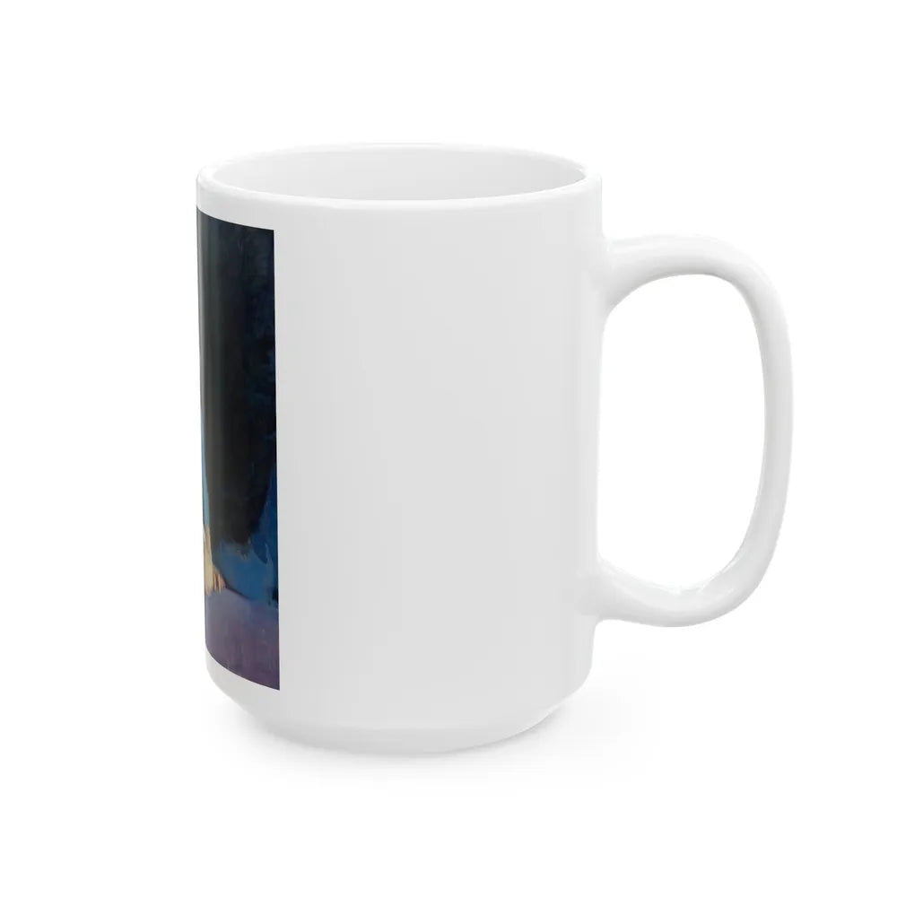 Girl in Blue 1933 - White Coffee Mug-Go Mug Yourself