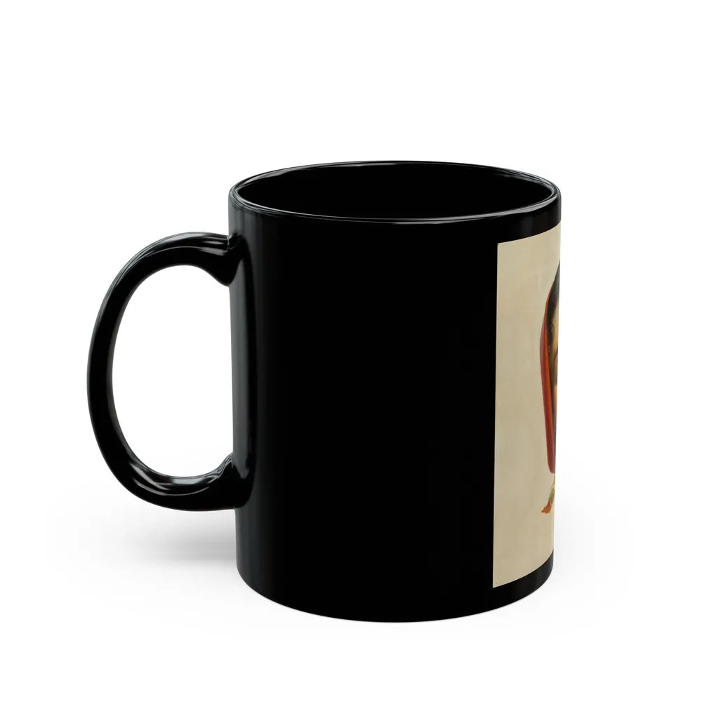 Girl in Scar - Black Coffee Mug-Go Mug Yourself