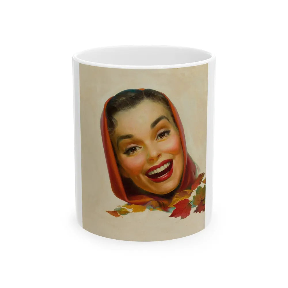 Girl in Scar - White Coffee Mug-11oz-Go Mug Yourself