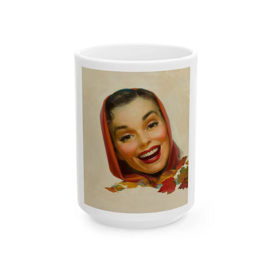 Girl in Scar - White Coffee Mug-15oz-Go Mug Yourself