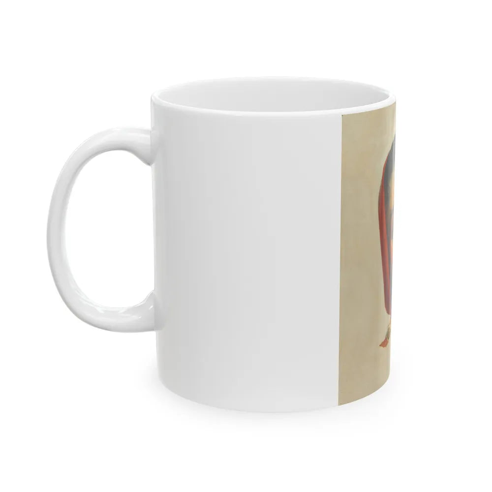 Girl in Scar - White Coffee Mug-Go Mug Yourself