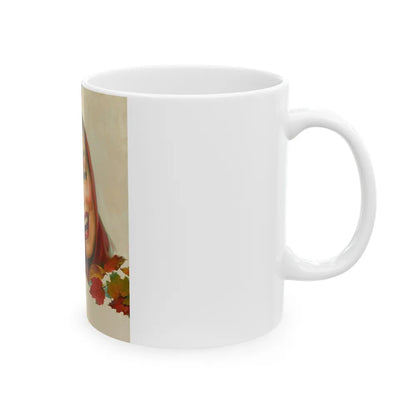 Girl in Scar - White Coffee Mug-Go Mug Yourself