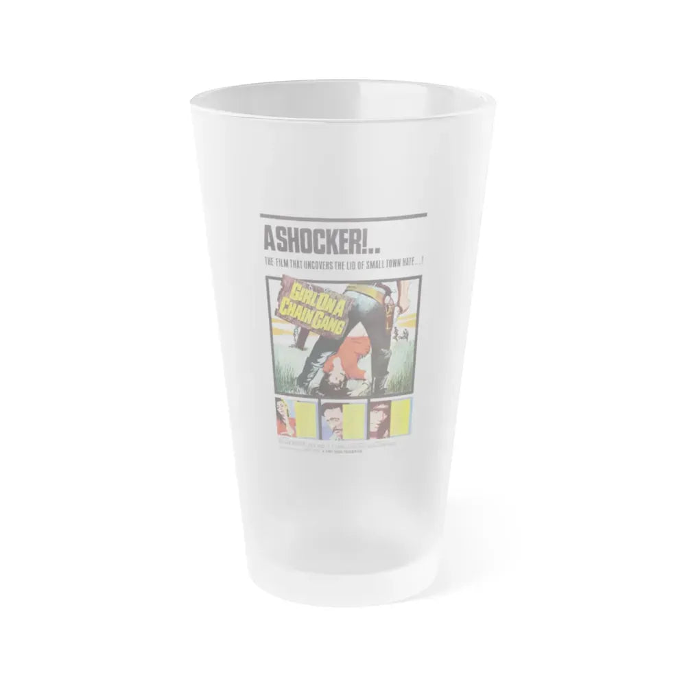 GIRL ON A CHAIN GANG 1966 Movie Poster - Frosted Pint Glass 16oz Default Title - Go Mug Yourself