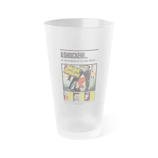 GIRL ON A CHAIN GANG 1966 Movie Poster - Frosted Pint Glass 16oz Default Title - Go Mug Yourself