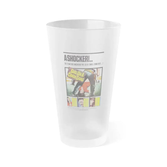 GIRL ON A CHAIN GANG 1966 Movie Poster - Frosted Pint Glass 16oz Default Title - Go Mug Yourself