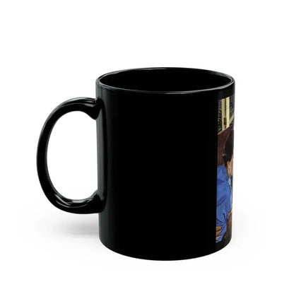Girl On the Spot (Pt. 1), Redbook, March 1950 - Black Coffee Mug - Go Mug Yourself