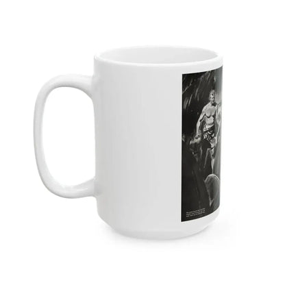 Girl Sticks Out Neck, Liberty magazine, March 1, 1941 - White Coffee Mug - Go Mug Yourself