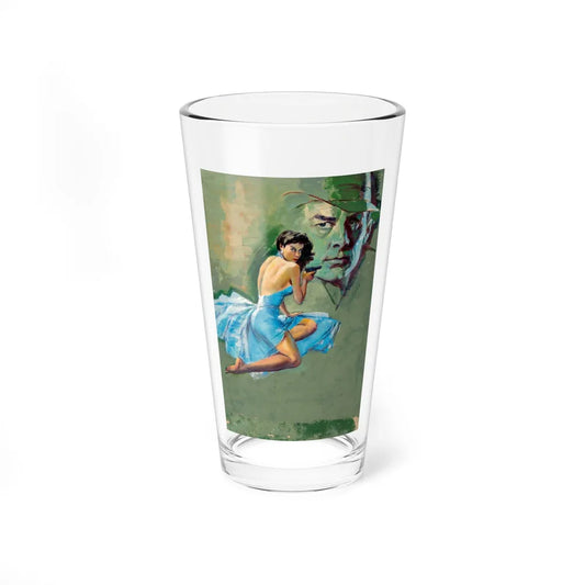 Girl with Gun, probable paperback cover - Pint Glass 16oz-16oz-Go Mug Yourself