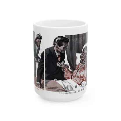 Girl With Wings, Cosmopolitan, December 1942 - White Coffee Mug 15oz - Go Mug Yourself