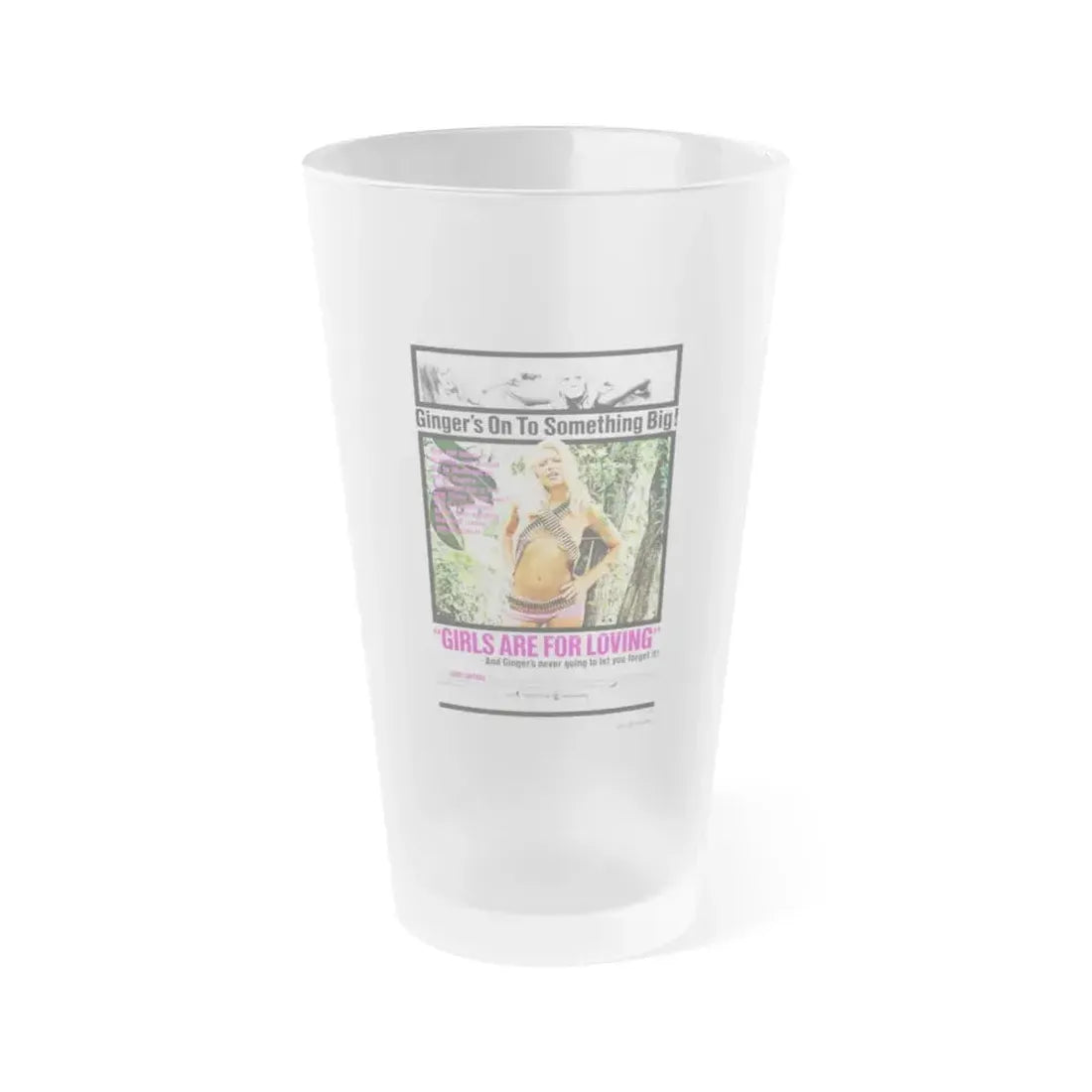GIRLS ARE FOR LOVING 1973 Movie Poster - Frosted Pint Glass 16oz Default Title - Go Mug Yourself