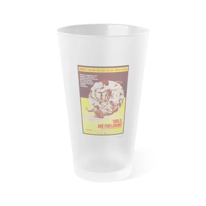 GIRLS ARE FOR LOVING (2) 1973 Movie Poster - Frosted Pint Glass 16oz-Go Mug Yourself