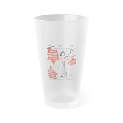 GIRLS DORMITORY SCANDAL 1950 Movie Poster - Frosted Pint Glass 16oz Default Title - Go Mug Yourself