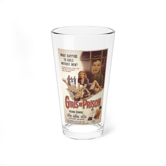 GIRLS IN PRISON 1956 Movie Poster - Pint Glass 16oz-16oz-Go Mug Yourself