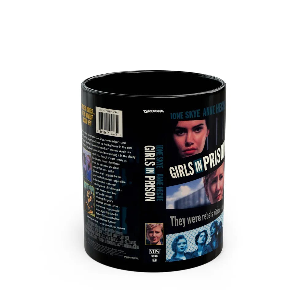 GIRLS IN PRISON (VHS COVER) - Black Coffee Mug-11oz-Go Mug Yourself