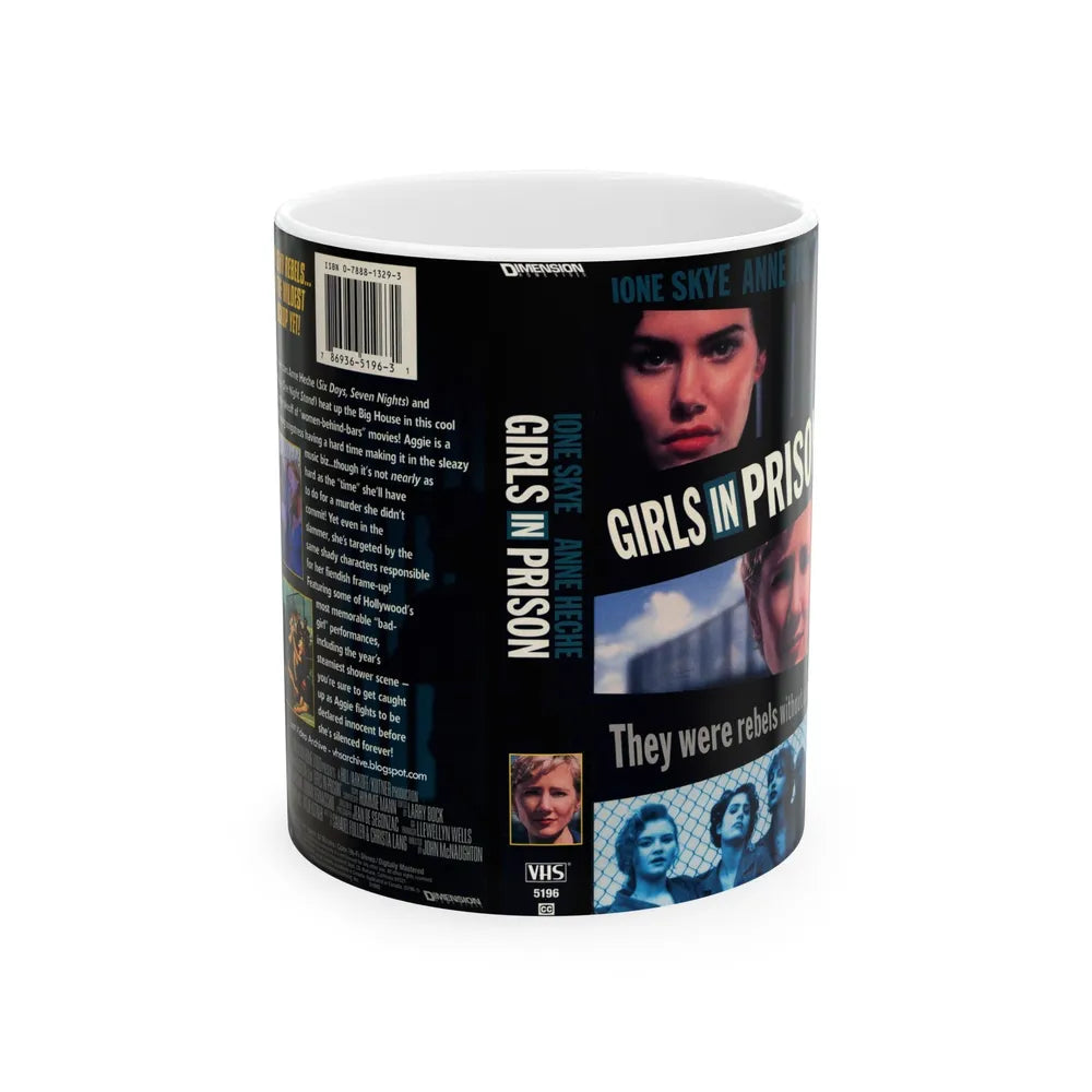 GIRLS IN PRISON (VHS COVER) - White Coffee Mug-11oz-Go Mug Yourself