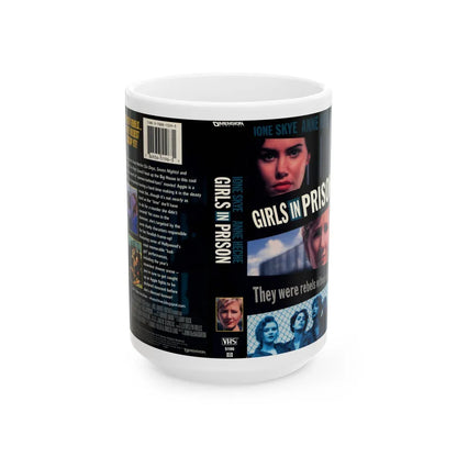 GIRLS IN PRISON (VHS COVER) - White Coffee Mug-15oz-Go Mug Yourself