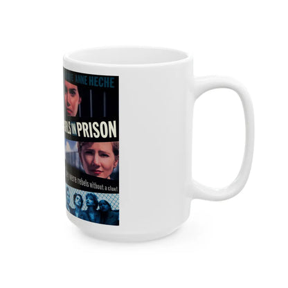 GIRLS IN PRISON (VHS COVER) - White Coffee Mug-Go Mug Yourself