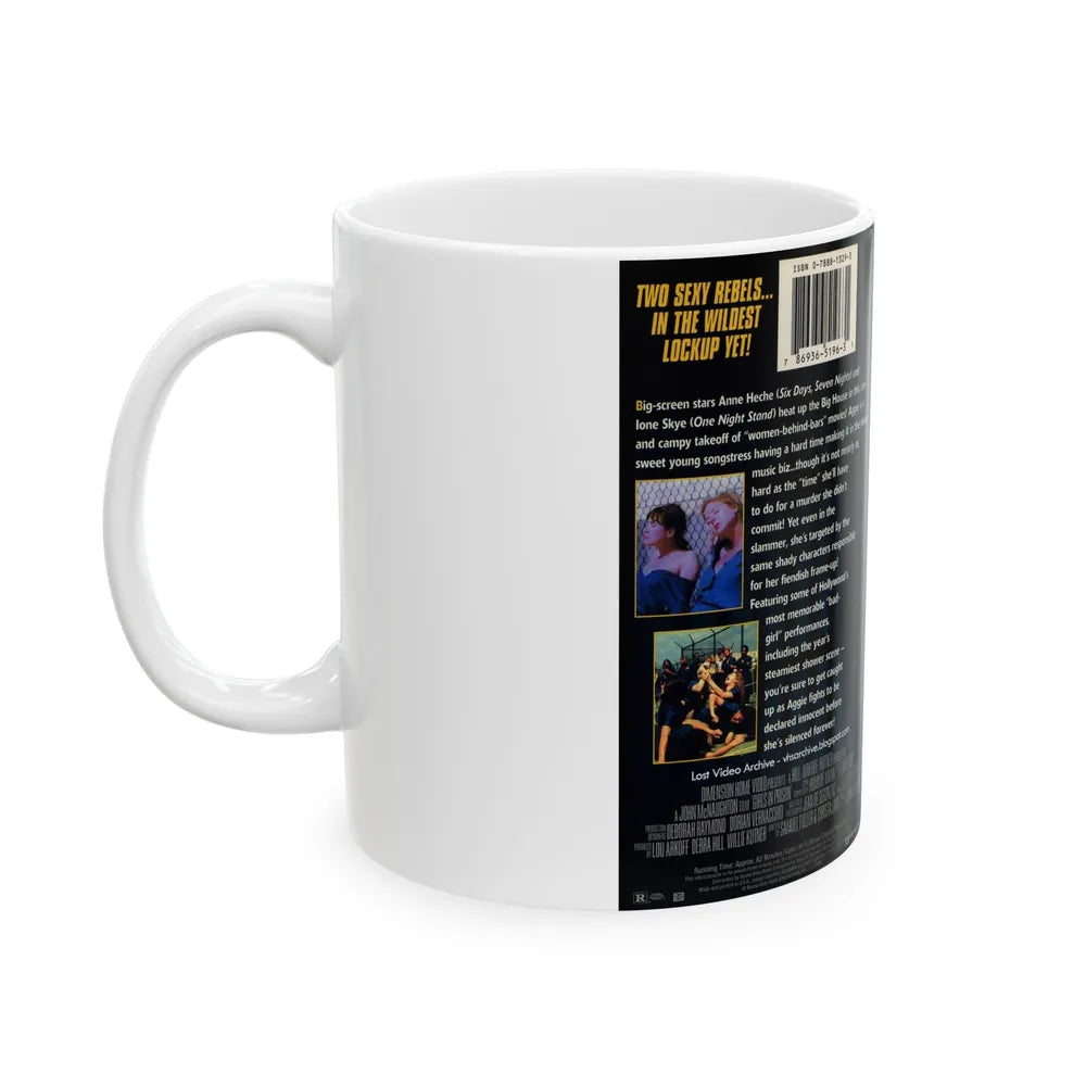 GIRLS IN PRISON (VHS COVER) - White Coffee Mug-Go Mug Yourself