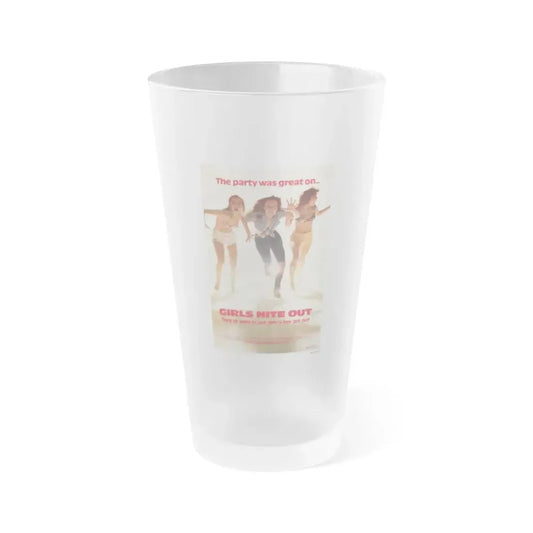 GIRLS NITE OUT (THE SCAREMAKER) 1982 Movie Poster - Frosted Pint Glass 16oz Default Title - Go Mug Yourself