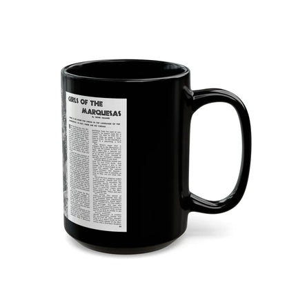 Girls Of The Marquesas, Rage for Men, September 1960 - Black Coffee Mug-Go Mug Yourself