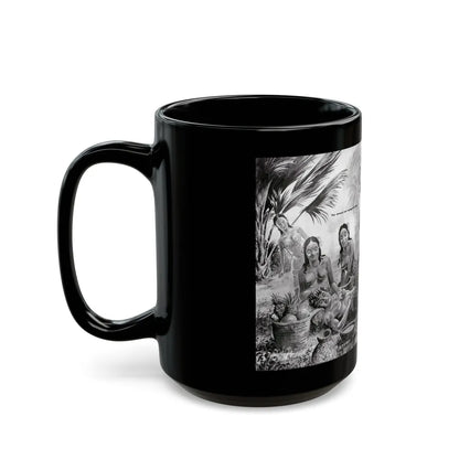 Girls Of The Marquesas, Rage for Men, September 1960 - Black Coffee Mug-Go Mug Yourself