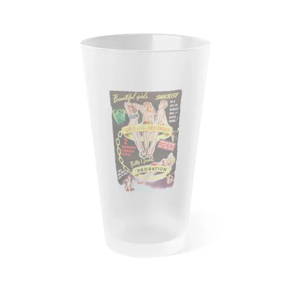 GIRLS OF THE UNDERWORLD + PROBATION 1940 Movie Poster - Frosted Pint Glass 16oz Default Title - Go Mug Yourself