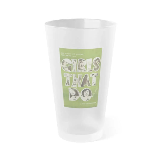 GIRLS THAT DO 1969 Movie Poster - Frosted Pint Glass 16oz Default Title - Go Mug Yourself