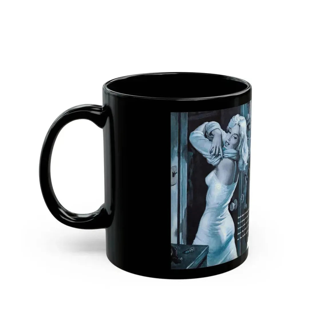 Girls who Marry too Many G.I.'s, For Men Only, February 1959 - Black Coffee Mug - Go Mug Yourself