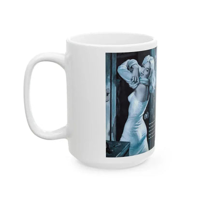 Girls who Marry too Many G.I.'s, For Men Only, February 1959 - White Coffee Mug - Go Mug Yourself