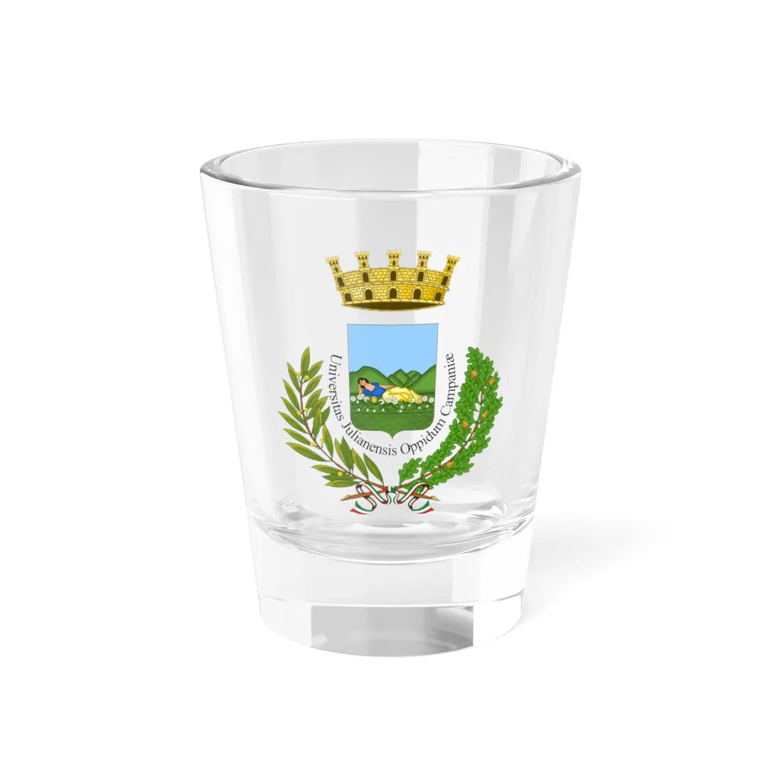 Giugliano in Campania-Stemma (Italy) (Coat of Arms) Shot Glass 1.5oz 1.5oz - Go Mug Yourself