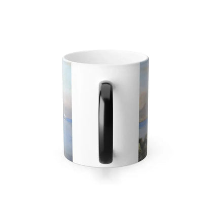 Giuseppe Carelli (1858-1921) Neapolitan Seascape - Oil on panel - Color Changing Mug 11oz - Go Mug Yourself