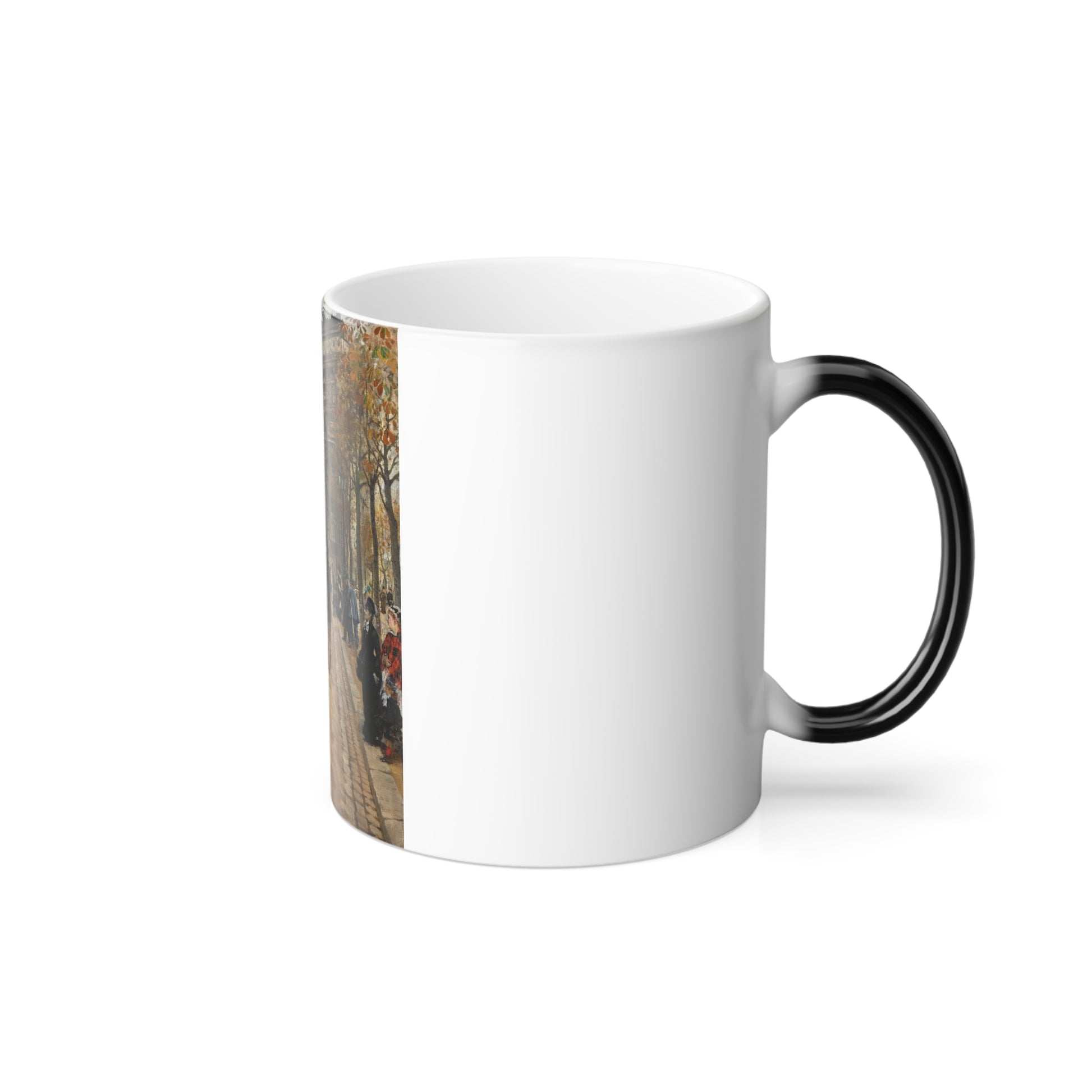 Giuseppe De Nittis (1846-1884) L'Arc de Triomphe, Paris - Oil on Canvas 1875 - Color Changing Mug 11oz-Go Mug Yourself