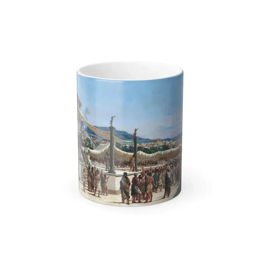 Giuseppe Patti Sciuti (1834-1911) Tito Fifth Freedom from the Greeks - oil on canvas - Color Changing Mug 11oz 11oz - Go Mug Yourself
