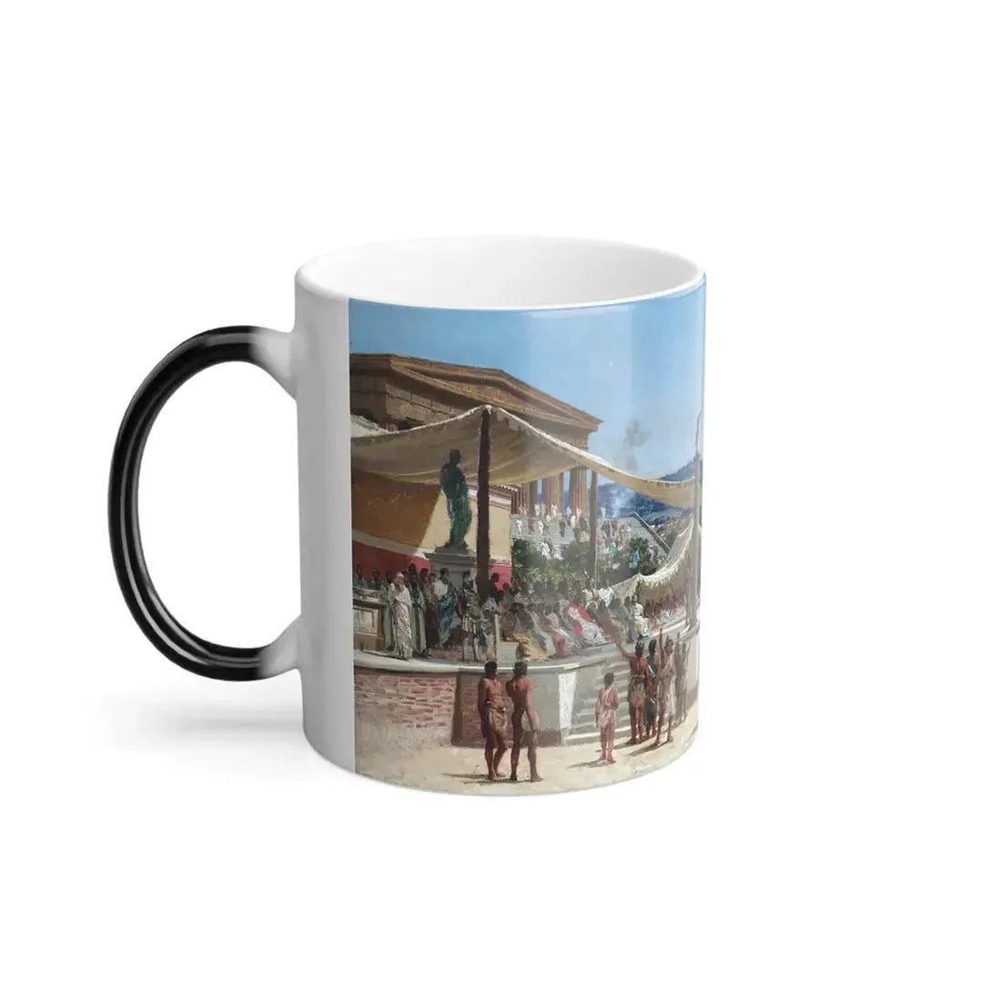 Giuseppe Patti Sciuti (1834-1911) Tito Fifth Freedom from the Greeks - oil on canvas - Color Changing Mug 11oz - Go Mug Yourself