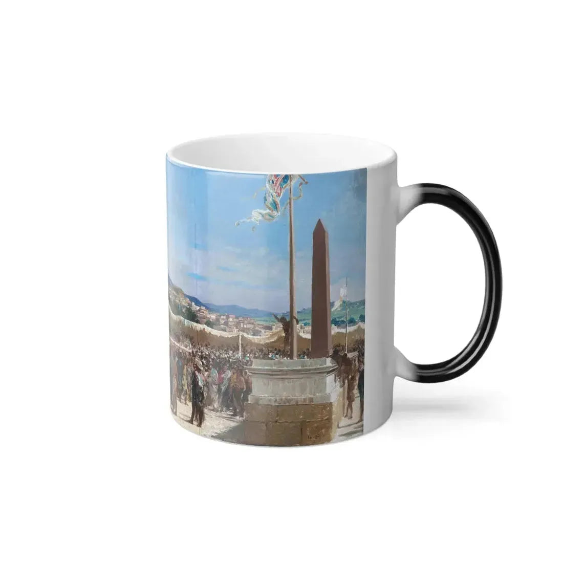 Giuseppe Patti Sciuti (1834-1911) Tito Fifth Freedom from the Greeks - oil on canvas - Color Changing Mug 11oz - Go Mug Yourself
