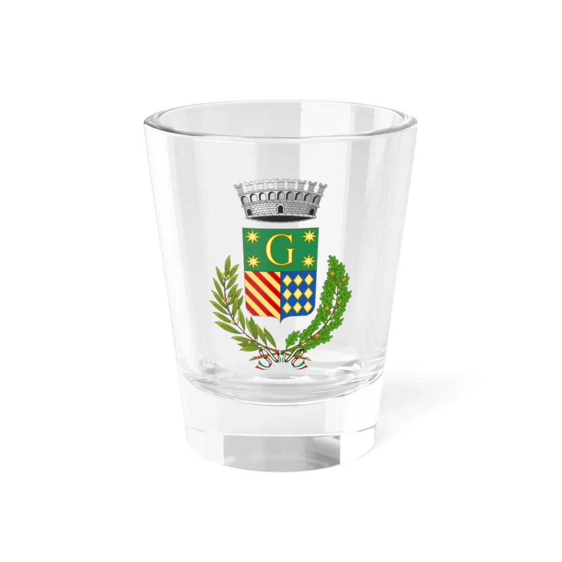 Giusvalla-Stemma (Italy) (Coat of Arms) Shot Glass 1.5oz 1.5oz - Go Mug Yourself