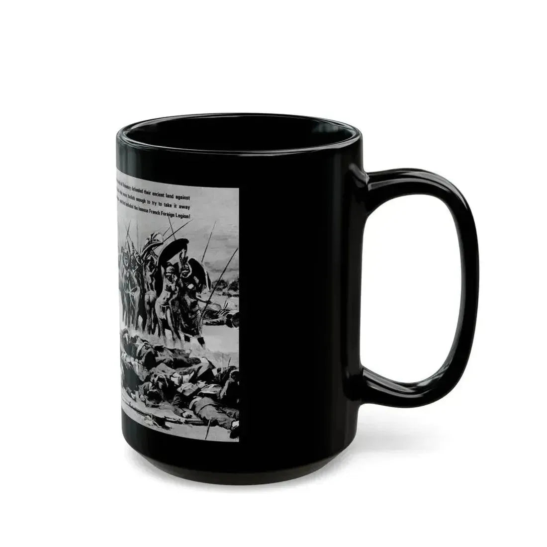 Give A Dame A Gun And She's A Killer, Real Men, February 1971 - Black Coffee Mug - Go Mug Yourself