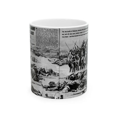 Give A Dame A Gun And She's A Killer, Real Men, February 1971 - White Coffee Mug 11oz - Go Mug Yourself