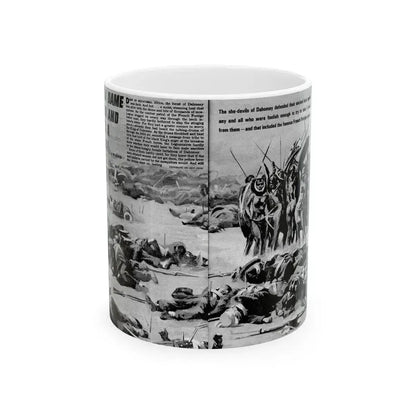 Give A Dame A Gun And She's A Killer, Real Men, February 1971 - White Coffee Mug 11oz - Go Mug Yourself