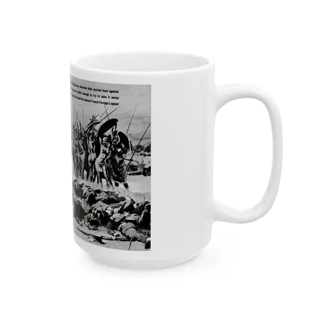 Give A Dame A Gun And She's A Killer, Real Men, February 1971 - White Coffee Mug - Go Mug Yourself