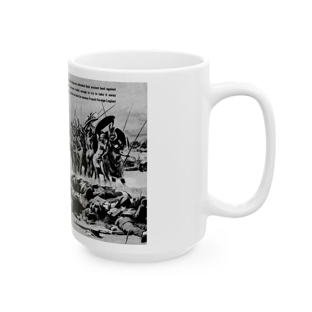 Give A Dame A Gun And She's A Killer, Real Men, February 1971 - White Coffee Mug-Go Mug Yourself