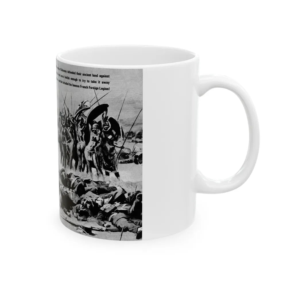 Give A Dame A Gun And She's A Killer, Real Men, February 1971 - White Coffee Mug-Go Mug Yourself