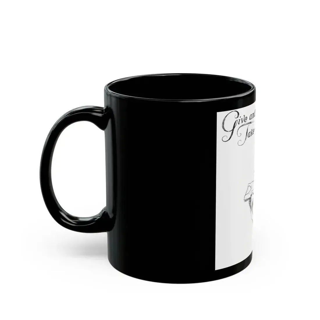 Give and Take (1), Collier's, February 11, 1928 - Black Coffee Mug - Go Mug Yourself