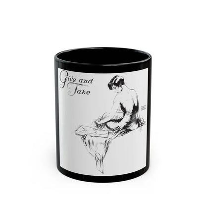 Give and Take (1), Collier's, February 11, 1928 - Black Coffee Mug-11oz-Go Mug Yourself