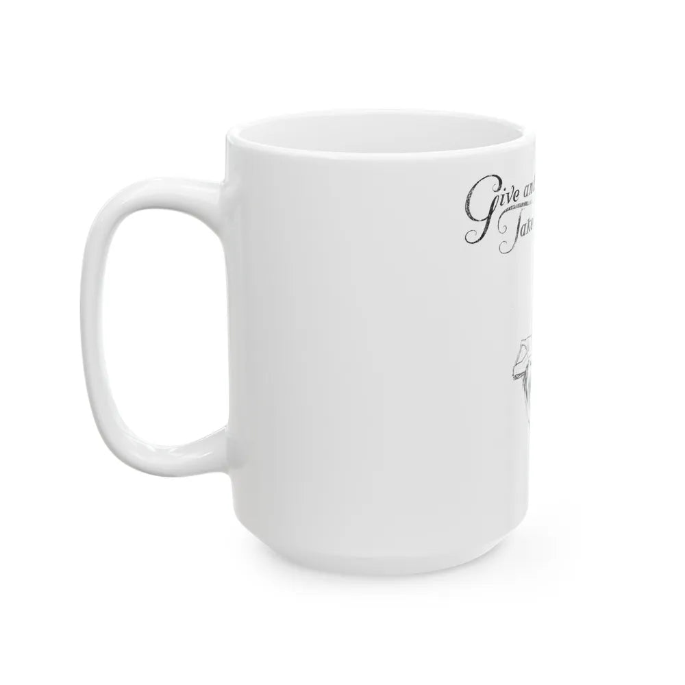 Give and Take (1), Collier's, February 11, 1928 - White Coffee Mug-Go Mug Yourself