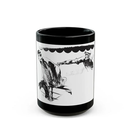 Give and Take (2), Collier's, February 11, 1928 - Black Coffee Mug 15oz - Go Mug Yourself