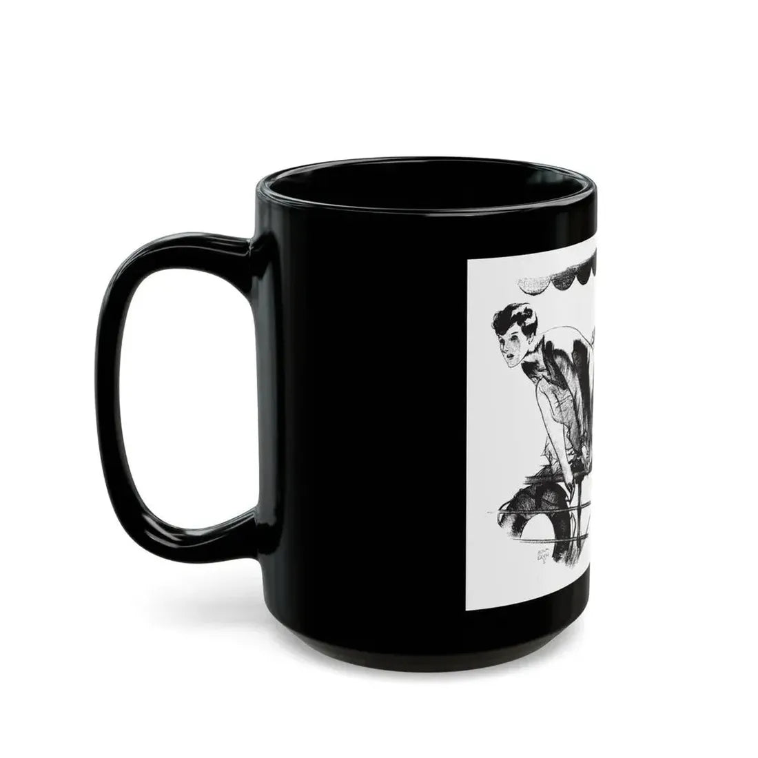 Give and Take (2), Collier's, February 11, 1928 - Black Coffee Mug - Go Mug Yourself
